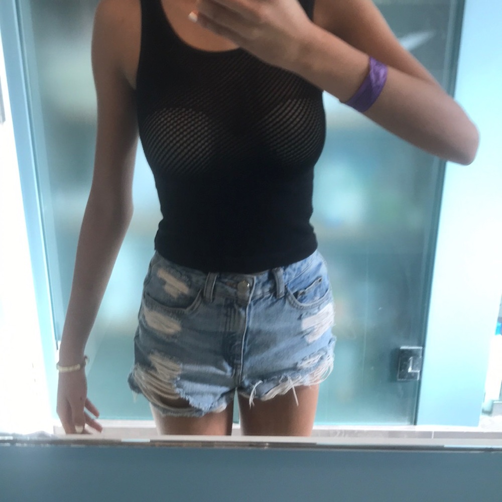 Fishnet top. NEVER WORN